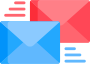 stylized envelope based icon represent email or messaging